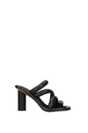 Ambush Sandals Women Leather Black