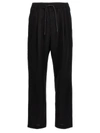 Juunj Juun J Wool And Raffia Pants In Black