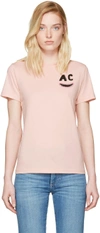 ALEXA CHUNG Pink AC Teeth Boxy T-Shirt