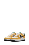 Nike Kids' Air Force 1 Sneaker In Gold/ Malachite/ Black
