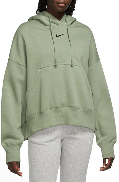 Nike Sportswear Phoenix Fleece Pullover Hoodie In Green