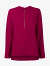 Stella Mccartney Arlesa Stretch-crepe Top In Pink/purple