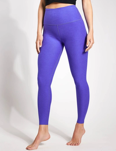 Beyond Yoga Spacedye Caught In The Midi High Waisted Legging In Purple