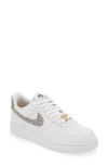 Nike Women's Air Force 1 Lx United Shoes In White/ Hemp/ Black/ White