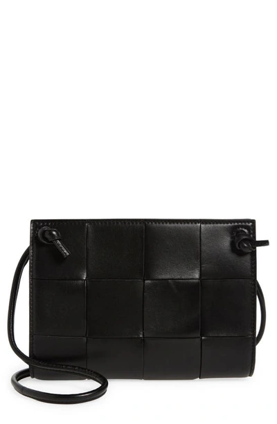 Bottega Veneta Mini Cassette Bag In Black-gold