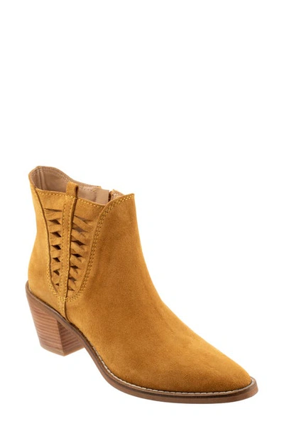 Bueno Veronika Bootie In Mustard Suede