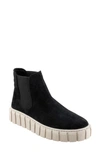 Bueno Tori Chelsea Boot In Black Suede