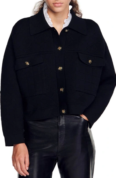 Sandro Marcel Jacket In Black