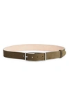 Rag & Bone Rebound Suede Belt In Olive