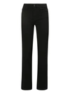 7 For All Mankind Roxanne Mid-waist Skinny Jeans In Black