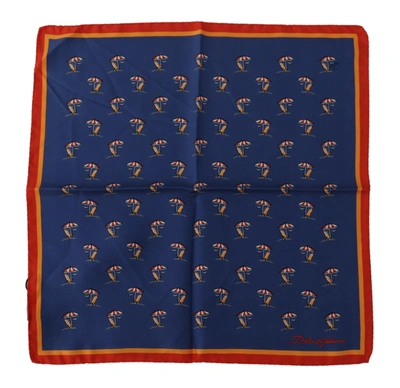 DOLCE & GABBANA DOLCE & GABBANA ELEGANT SILK MEN'S SQUARE MEN'S SCARF