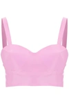 Maison Margiela Latex Top With Bullet Cups In Pink