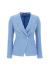 Tagliatore 'alicya' Double-breasted Suit Gold Buttons In Blue