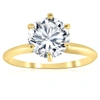POMPEII3 CERTIFIED 3.07CT DIAMOND H/VVS2 SOLITAIRE YELLOW GOLD ENGAGEMENT RING LAB GROWN