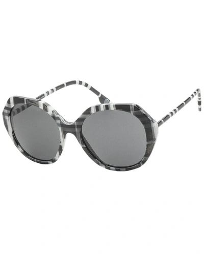 Burberry Women's Be4375 55mm Sunglasses In Black