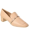 Ferragamo Tilos Leather Pump In Brown