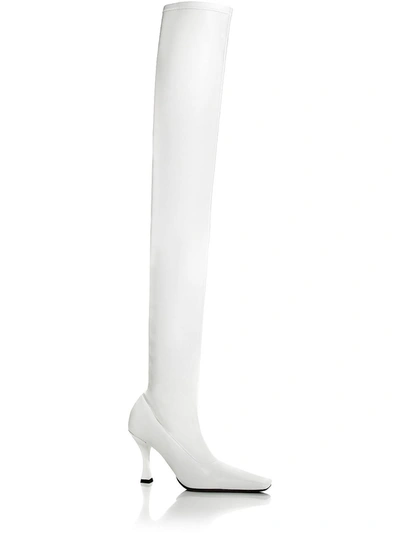 Proenza Schouler Square-toe 110mm Thigh-high Boots In White