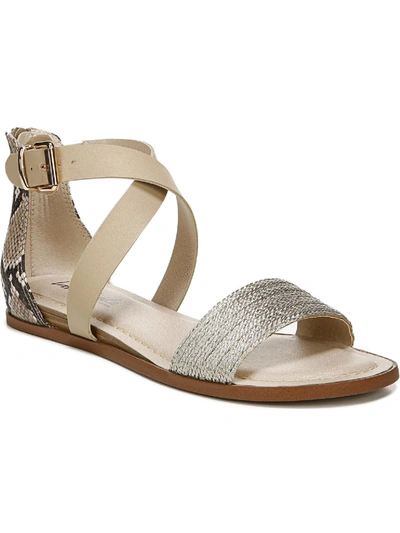 Lifestride Riley Womens Buckle Flat Sandals In Multi