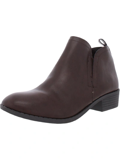 American Rag Cadee Womens Solid Pull On Booties In Brown