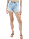 MOUSSY VINTAGE WOMENS DISTRESSED HIGH RISE DENIM SHORTS