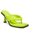 Circus By Sam Edelman Skeet Womens Faux Leather Flip Flop Thong Sandals In Green