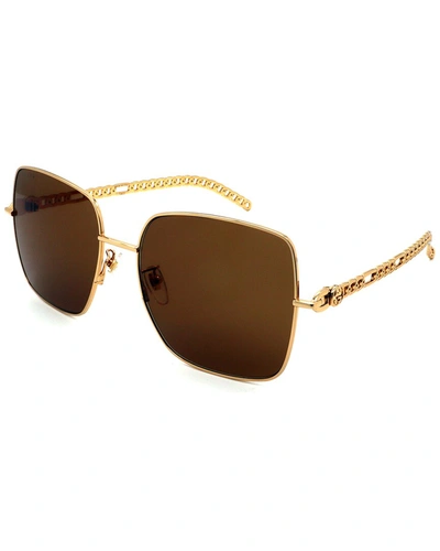 Gucci Women's Gg0724s 61mm Sunglasses In Gold