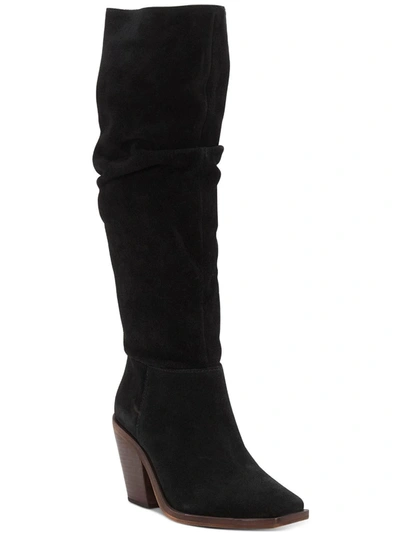 Vince Camuto Alimber Womens Zipper Slouchy Knee-high Boots In Black
