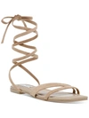 Steve Madden Garvan Womens Suede Strappy Gladiator Sandals In Beige