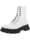 Circus By Sam Edelman Lolita Womens Zipper Combat & Lace-up Boots In White