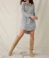 Bella Dahl Hipster Dress In Hand Painted Snake Print In Multi