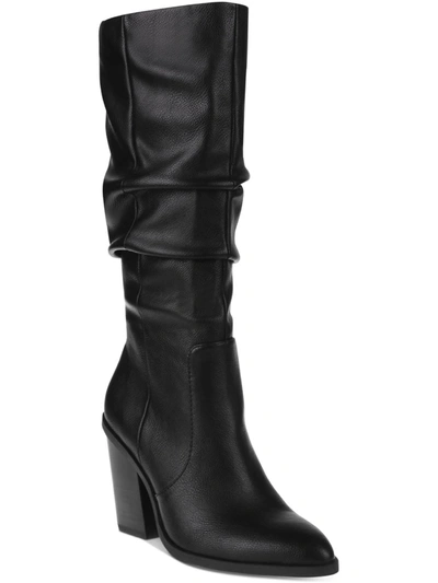Dolce Vita Numbra Womens Faux Leather Pointed Toe Mid-calf Boots In Multi