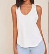 Bella Dahl Scoop Neck Tank Top In White In White