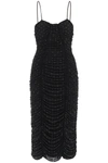 Rotate Birger Christensen Rotate Diamanté Mesh Midi Dress
