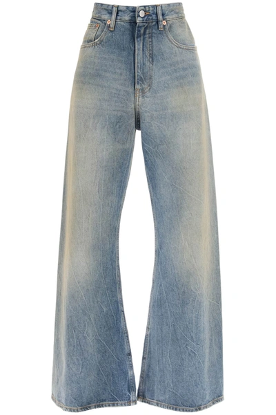 Mm6 Maison Margiela Blue Flared Jeans In Blue (blue)