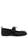 Jw Anderson Padlock-embellished Leather Ballerina Shoes