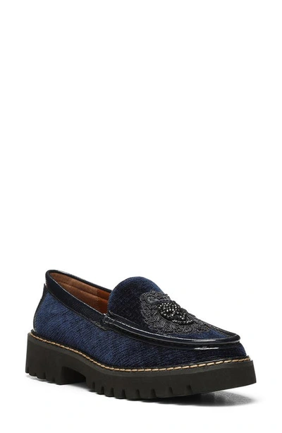 Donald Pliner Hope Loafer In Navy