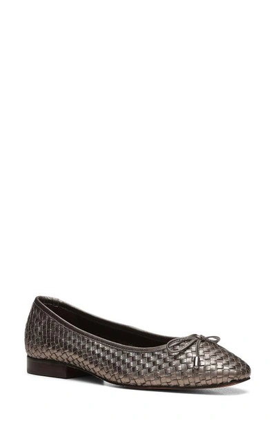 Donald Pliner Juliet Ballet Flat In Pewter