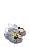 Melissa Kids' X Disney® Mickey & Minnie Possession Fisherman Sandals In Clear/ Red