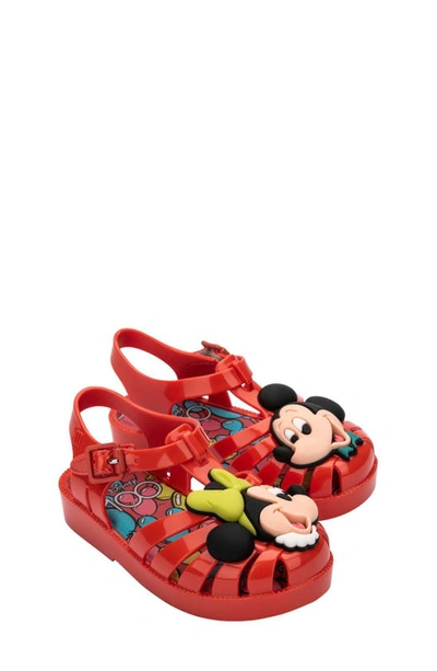 Melissa Kids' X Disney® Mickey & Minnie Possession Fisherman Sandals In Red