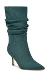 Nine West Mycki Slouch Boot In Dark Green