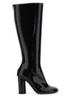 Bottega Veneta Black Leather Atomic Boots In Black