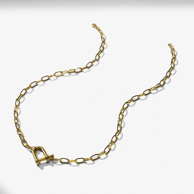 M.m.lafleur The Lyra Necklace In Gold