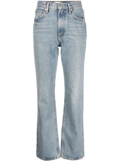 Agolde Vintage High-rise Organic-cotton Bootcut Jeans In Blue