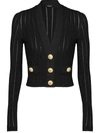 BALMAIN BALMAIN SHORT CARDIGAN CLOTHING