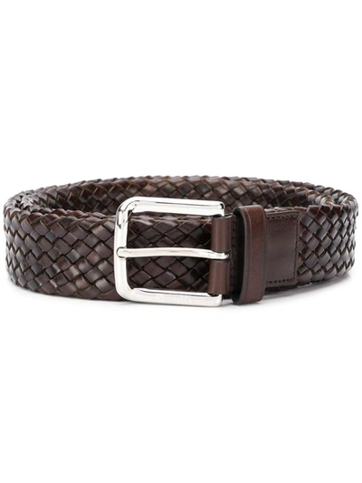 Church's Polished Binder Weave Belt Accessories In Brown