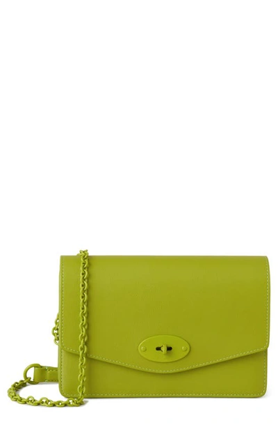 Mulberry Small Darley Leather Clutch In Acid Green ModeSens