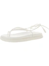 NINE WEST SAREST 3 WOMENS ANKLE TIE ARCH SUPPORT THONG SANDALS