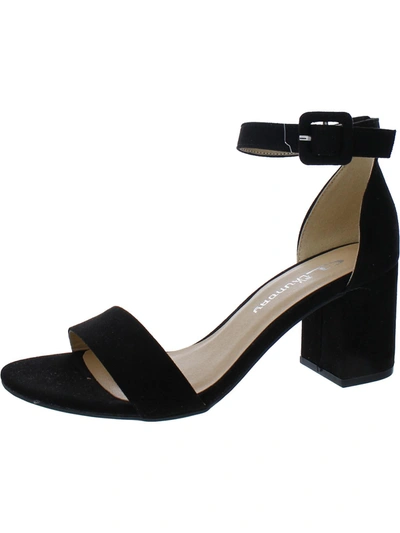 CL BY LAUNDRY WOMENS ANKLE STRAP OPEN TOE HEELS