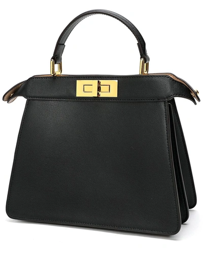 Tiffany & Fred Smooth Nappa Leather Satchel In Black