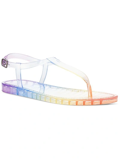 Sun + Stone Kristi 2 Womens Thong Slingback Jelly Sandals In Blue